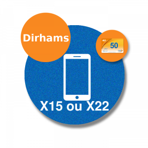 recharge orange dirhams 50 DH par Paypal