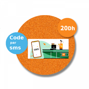 recharge orange code par sms 20 DH par Paypal