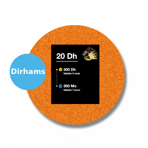 recharge orange dirhams 20 DH par Paypal